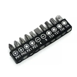 Pozi PZ0 PZ1 PZ2 PZ3 PH0 PH1 PH2 PH3 tip Screwdriver Bits 1/4