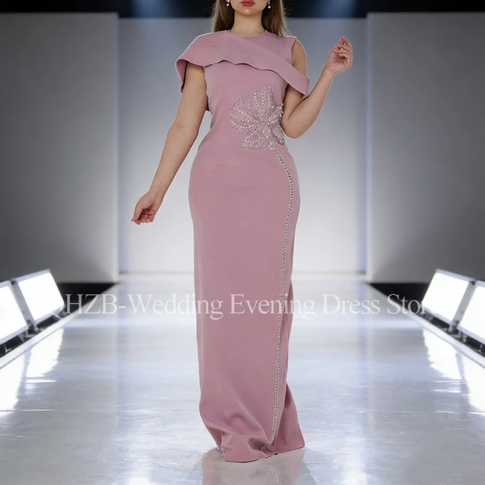 

Customized Elegant Long Mermaid Beads Evening Dresses for Special Occasions O-Neck Arabia Dubai Women Gala Prom Party Gowns 2026