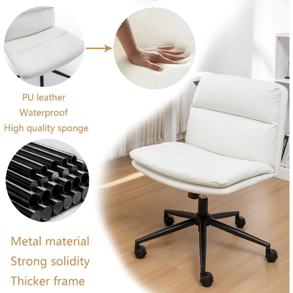 Silla con ruedas, sillas ergonómicas de escritorio para el hogar y la oficina con base negra, silla de tocador moderna para el hogar, la oficina, maquillaje