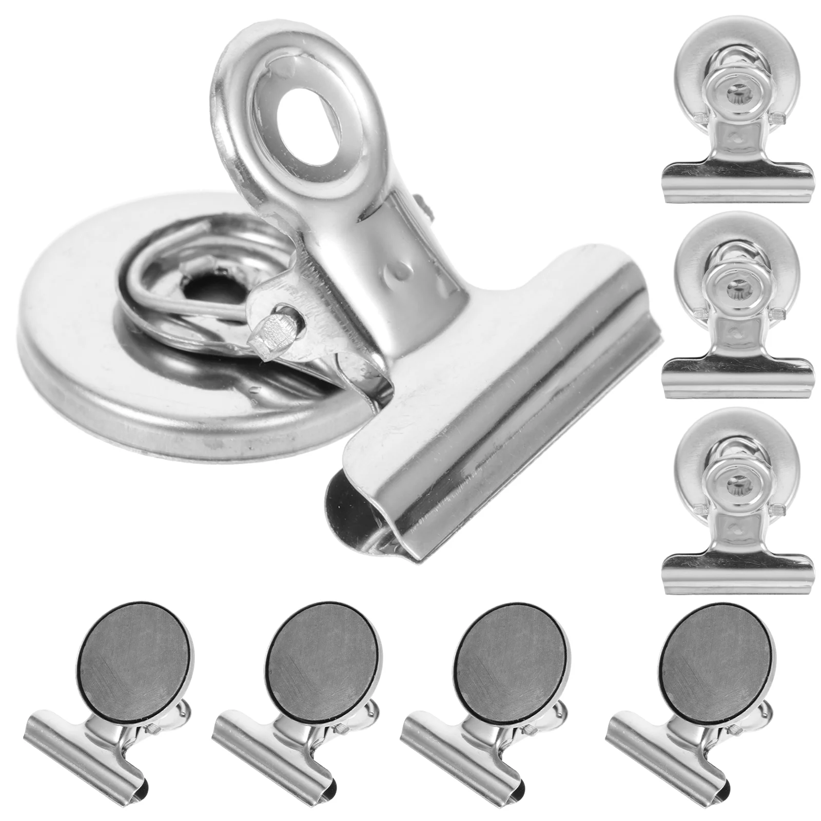 12 Pcs Magnetic Clip Magnets Whiteboard Metal Clips Bulk Paper Kitchen Supplies Office