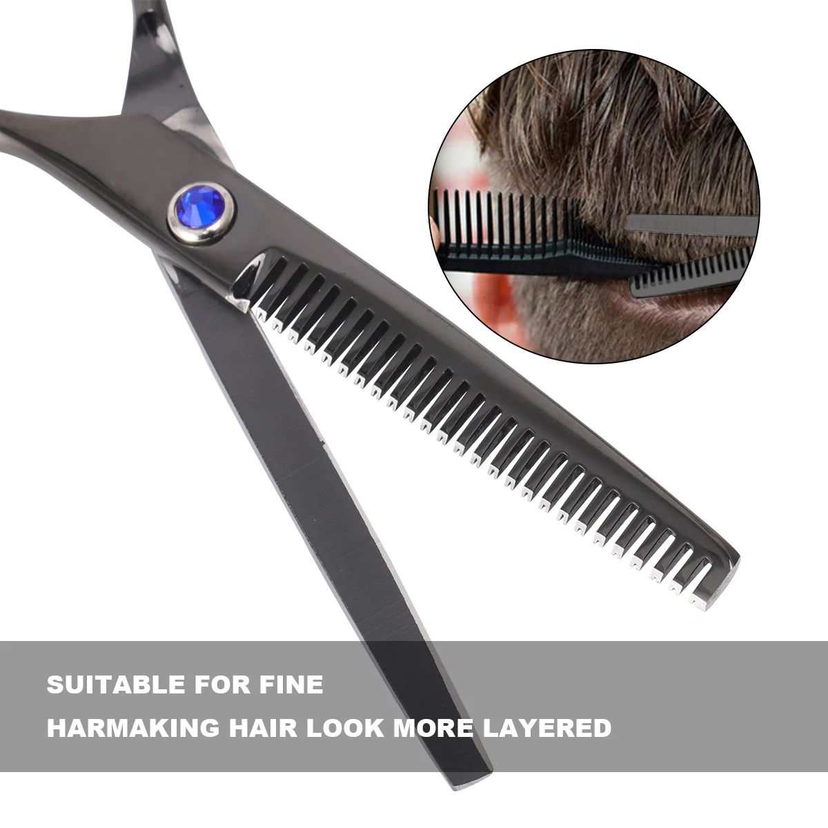 

1Pcs 5.5 Inch Salon Hair Straight Scissor Extremely Thinning Shears Professional Styling Tool for Men Women