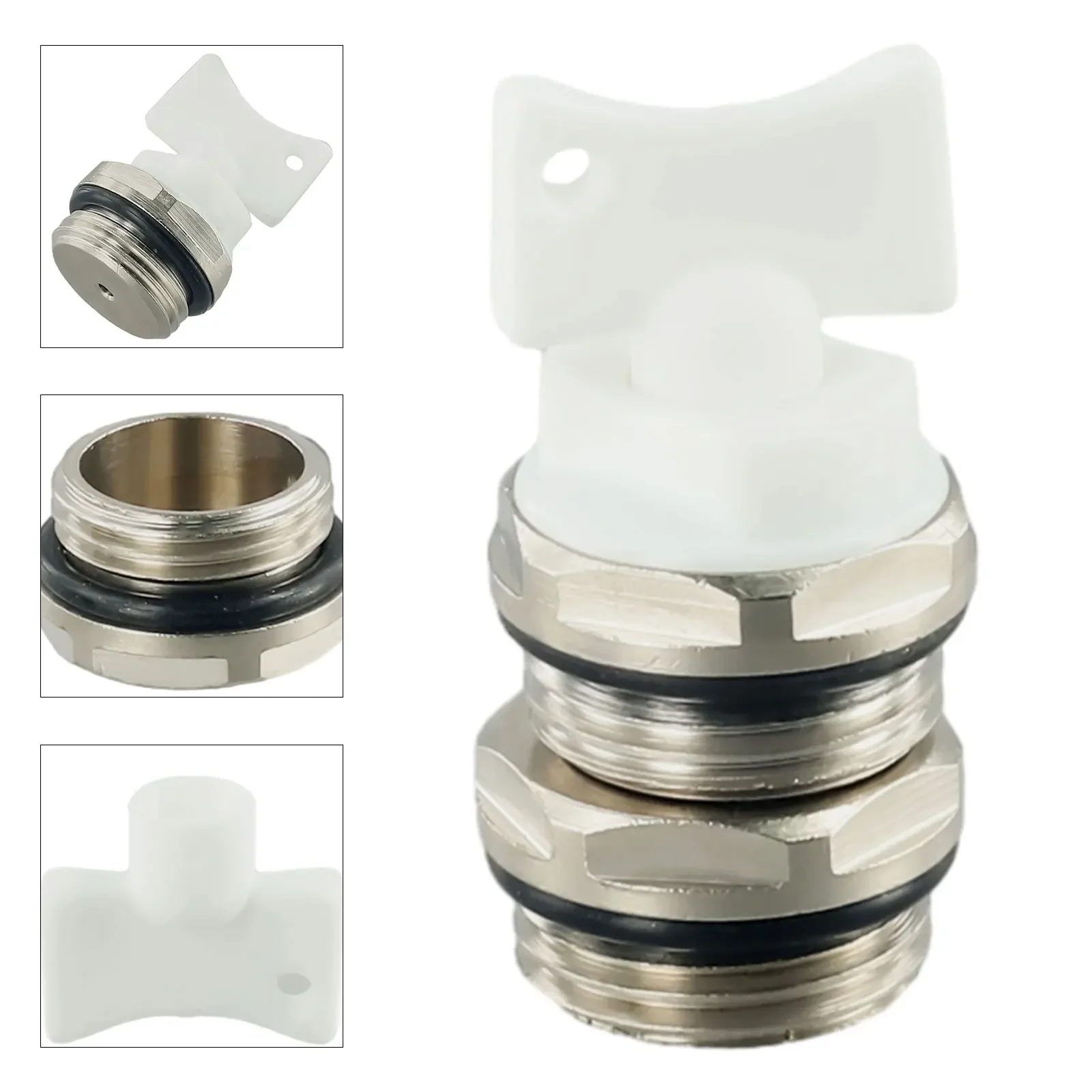 Sleek Design Comprehensive Kit of 1/2 Inch Air Vent Radiator Bleed Valves Totaling to 15 Units with Utility Key