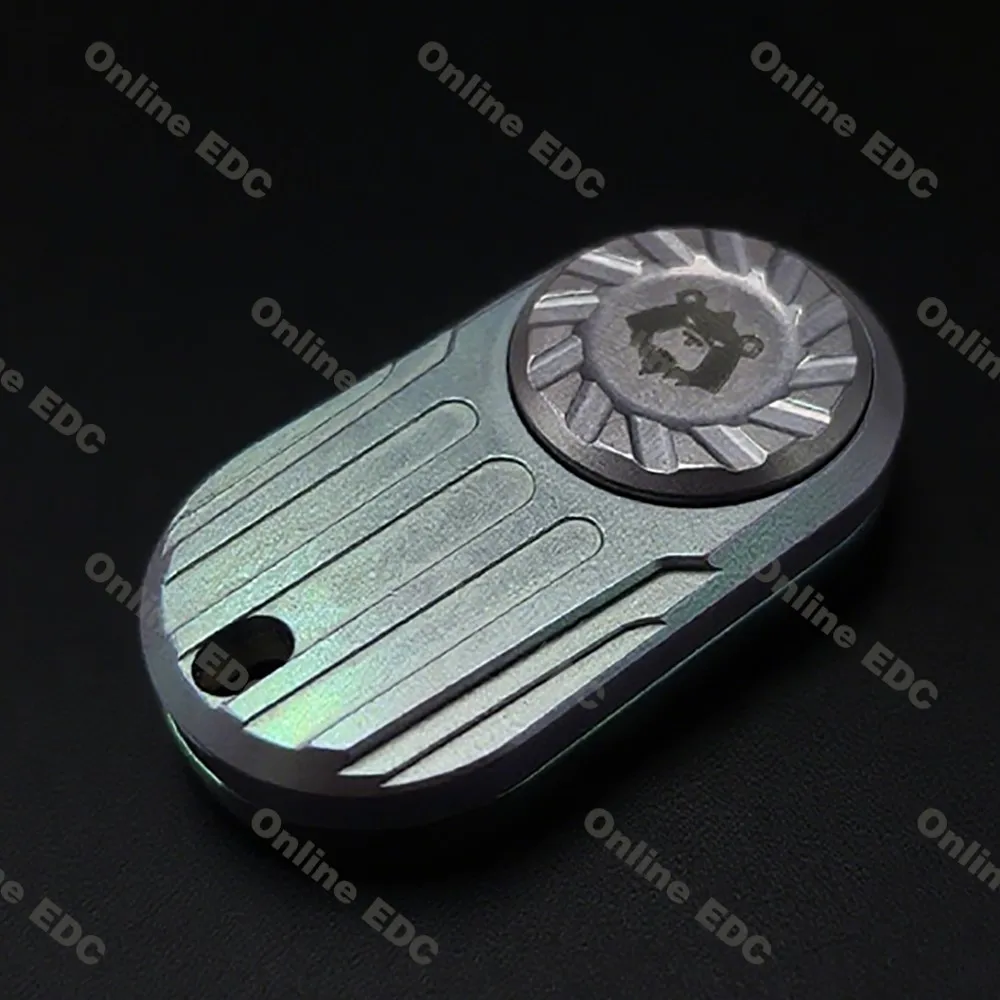 Gebrauchtes EDC Toys TKEDC 4.5 Owl Titanium dreht links und rechts 360° °   Magnetismus Push Slider Antistress Fidget Spielzeug für Erwachsene