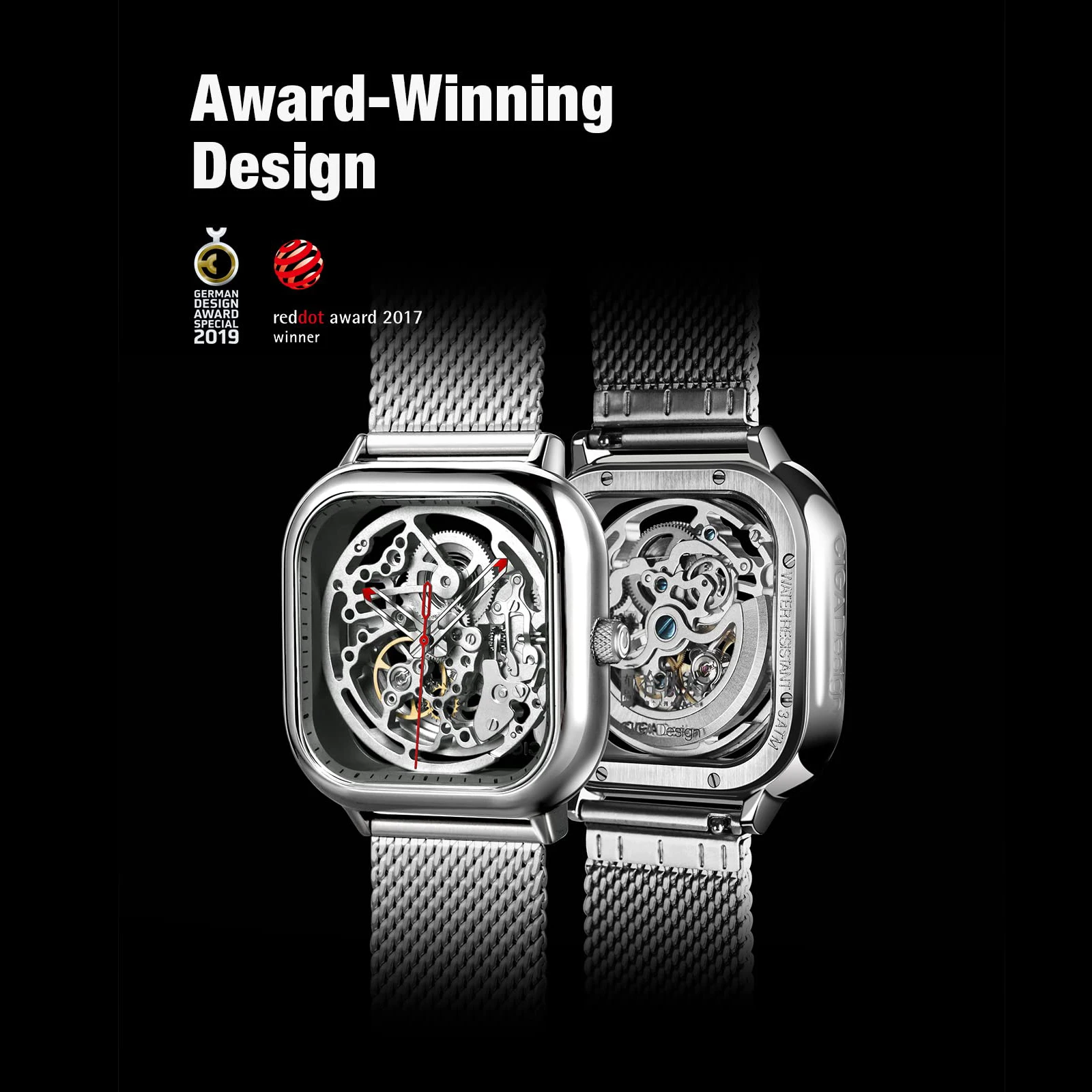 CIGA DESIGN- reloj automatico de hombre, movimiento automático, relojes automáticos mecánicos, relojes de pulsera mecánicos, de pulsera de acero