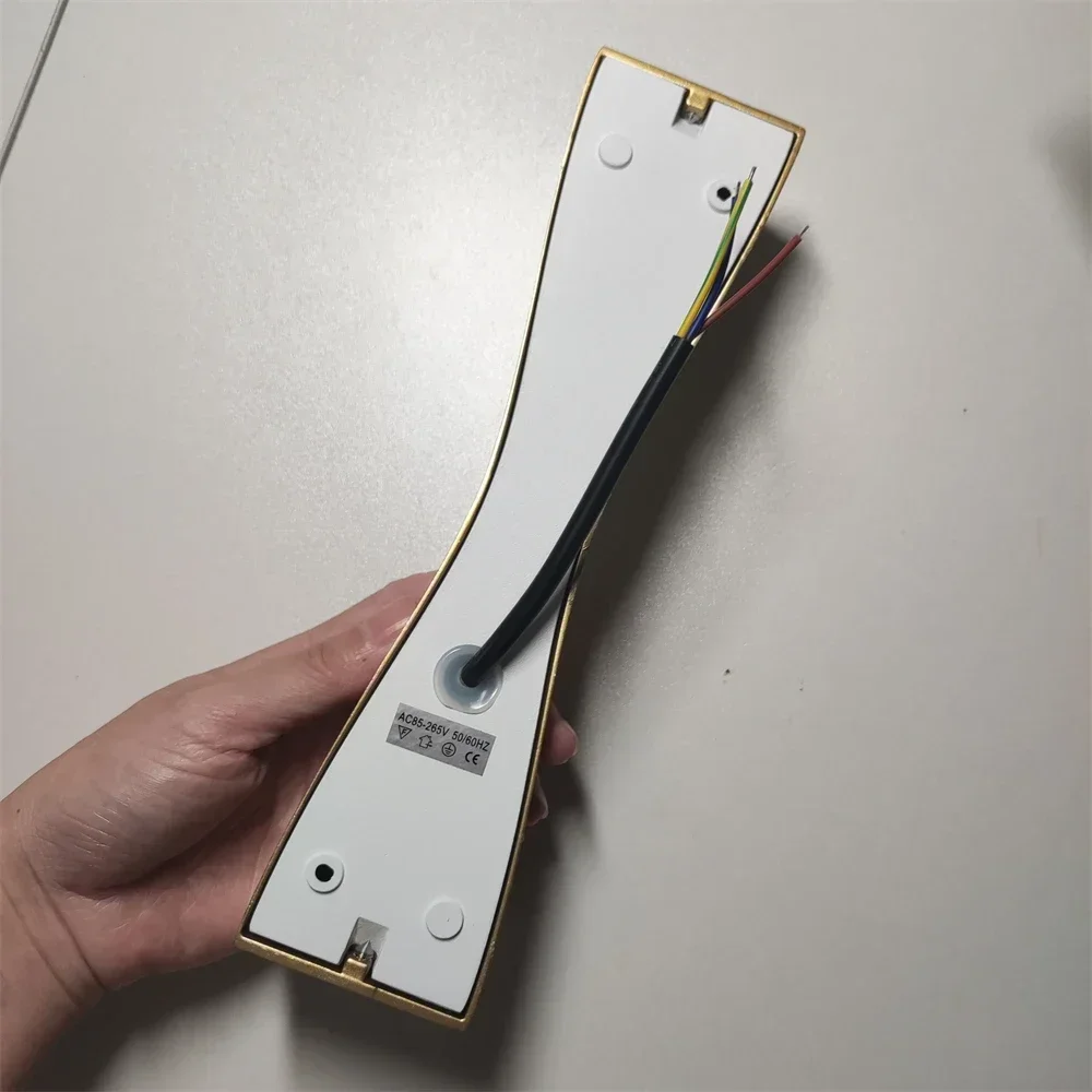 Lâmpada LED de cabeça dupla para quarto e sala de estar, elegante e moderno