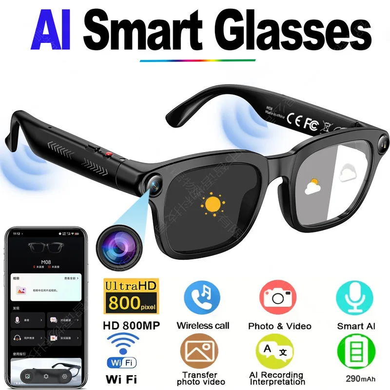 occhiali-smart-m08-con-fotocamera-integrata-lenti-fotocromatiche-chiamate-bluetooth-chat-ai-e-traduzione