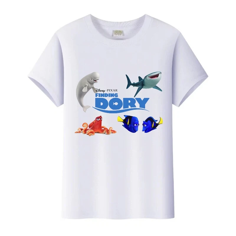 

Kawaii Disney Finding Nemo Dory Friend Cartoon Girl T-Shirt Y2k Summer Boy Tshirt Unisex Tops Man Blouse Kids Clothes Women Tees