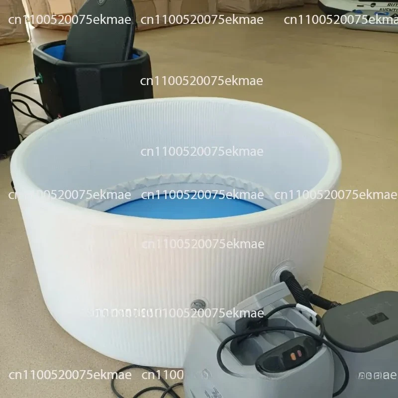 Inflatable Ice Bath Folding SAP Bubble Pool, Portable Double Rehabilitation Cold Therapy Pool Brushed Bathtub
