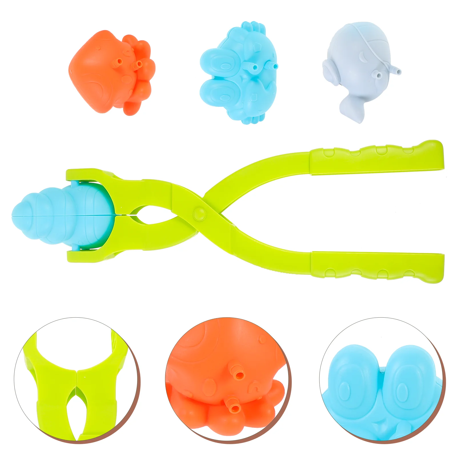 1Set Ergonomic Plastic Snow Ball Maker Clip Quick Formation Cold Weather Outdoor Activity Keep Hands Warm Fun Christmas