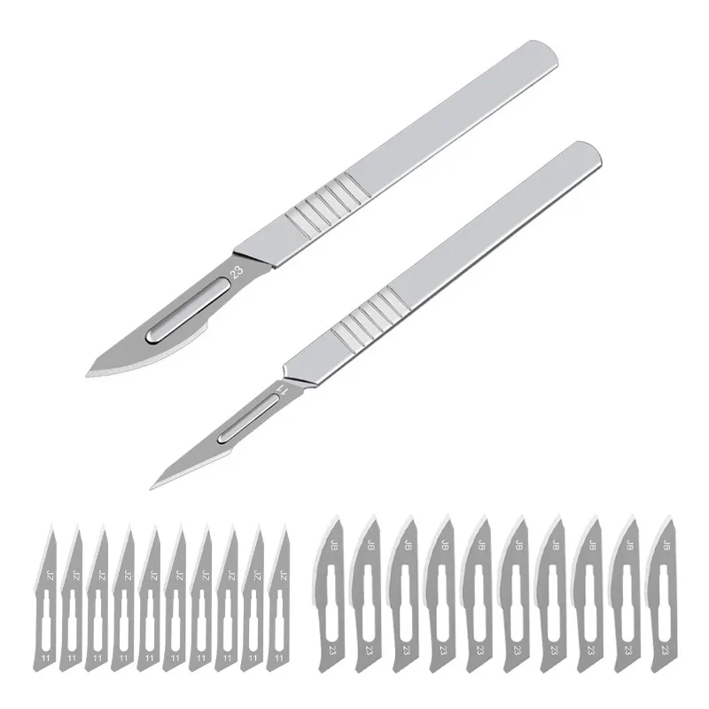 11# 23# Carbon Steel Surgical Scalpel Blades Handle Scalpel DIY Cutting Tool PCB Mobile Repair Animal Surgical Knife Dropshiping