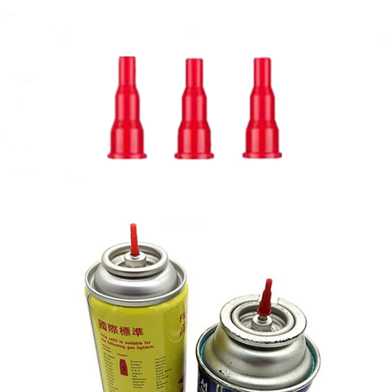 1/3Pcs Reusable Plastic Inflatable Head For Cigarette Lighter Spray Gun Fill Butane Gas Adapter Can Put On Cassette Gas Tank
