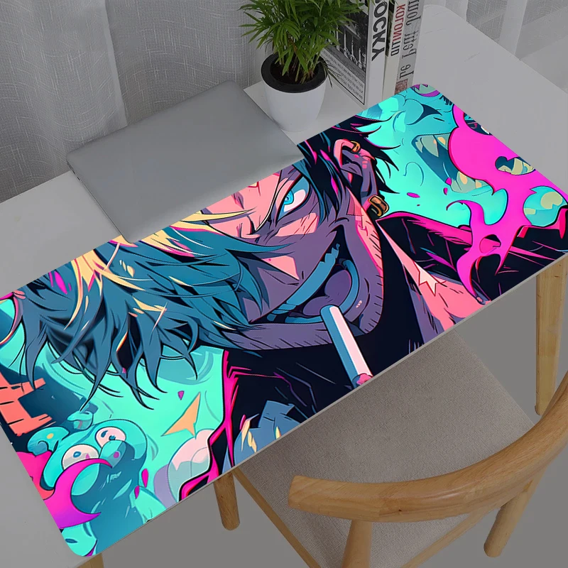 Extra Large Gaming Mouse Pad One Piece Sanji Computer Gamer Laptop Keyboard Carpet Mouse Mat Non-Slip Rubber Table Rug