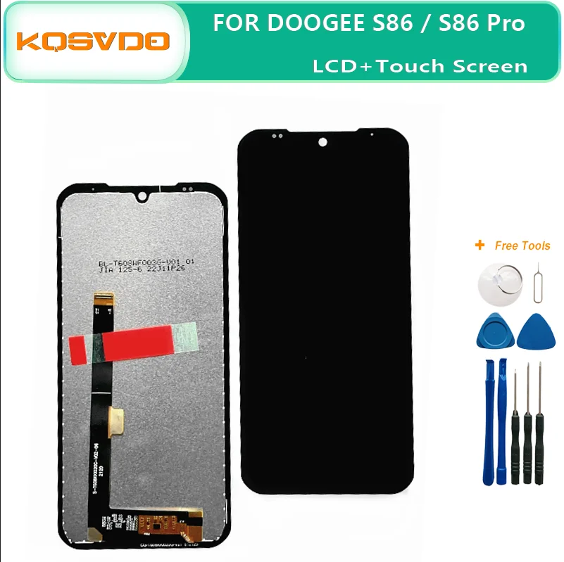 6.1 Inch For Original DOOGEE S86 Pro LCD + Touch Screen Digitizer Display Module Repair Replacement Part For DOOGEE S86 Screen