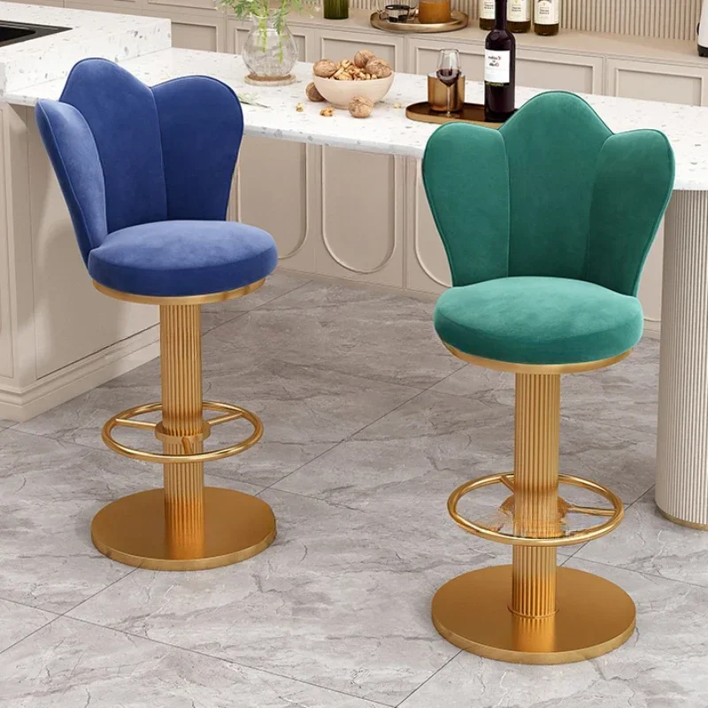 

Bar High Chair Kitchen Stool Design Furniture Make Up Barber Cadeira Ergonomica Metal Nordic Reception Modern Minimalist Lounge