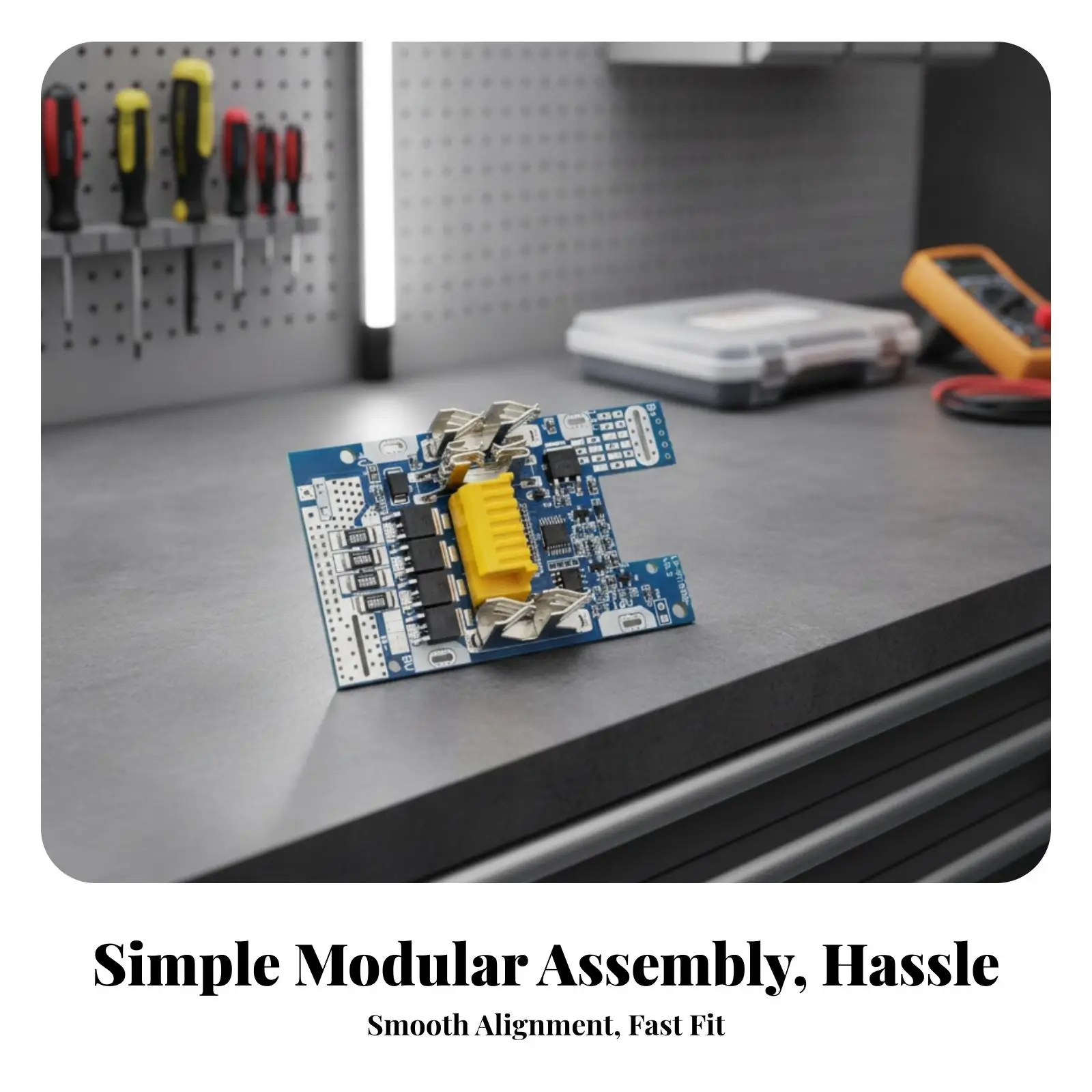 Battery Shell Kit Compatible Housing Molded Plastic for Workshop, DIYers