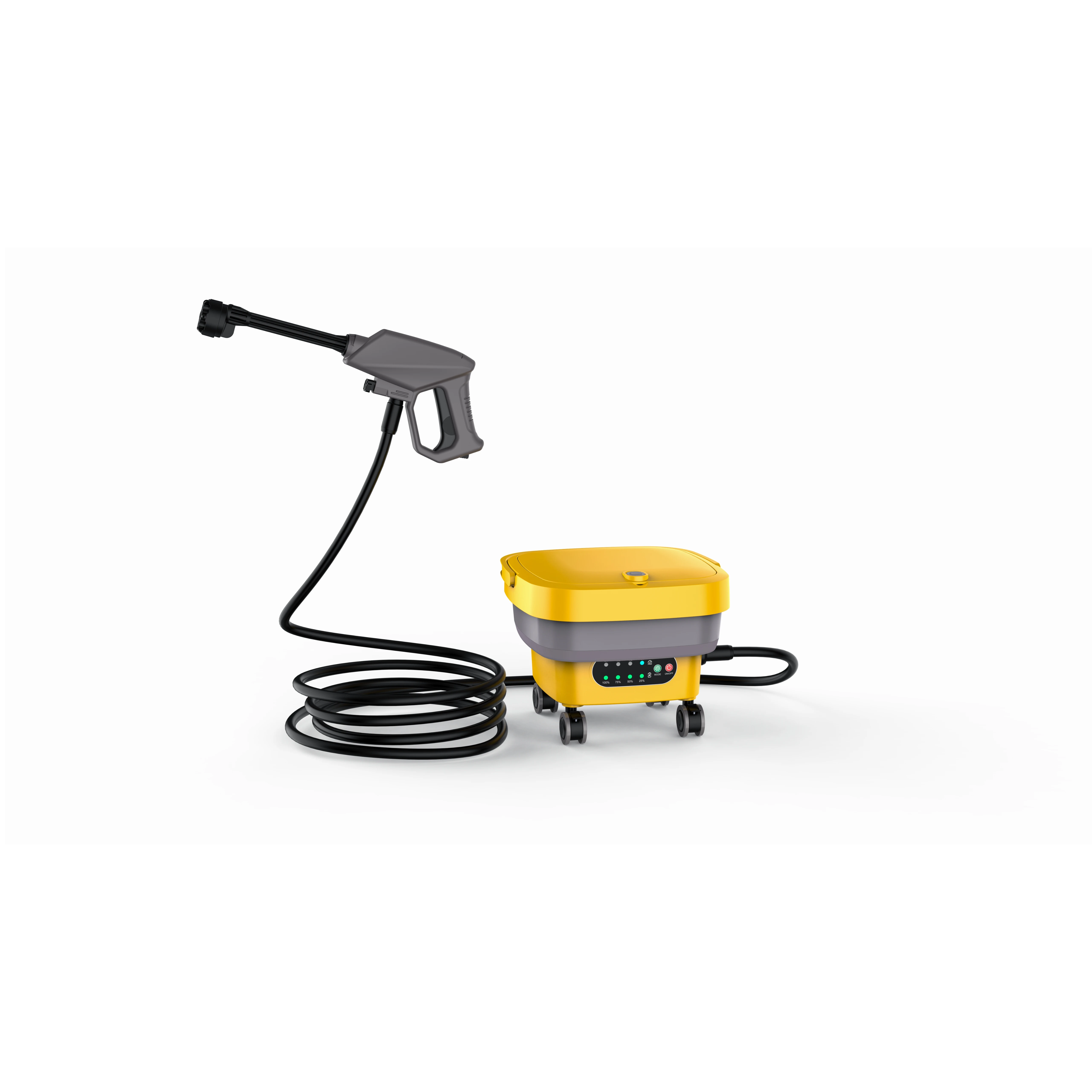 Cordless Pressure Washer 260W 21V Industrial Grade with 15L Portable Water Tank, Battery Powered Mobile Outdoor Cleaner