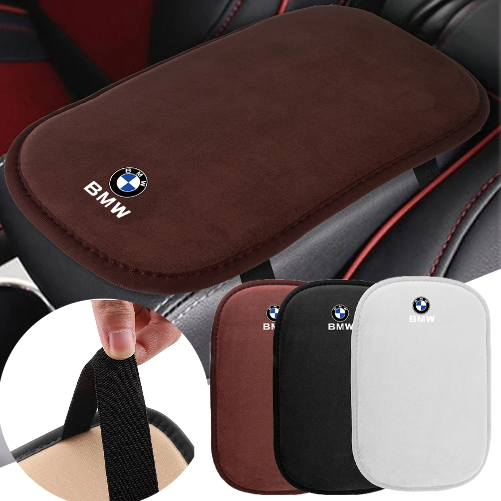 Car Center Console Box Fur Protector Pad Armrest Pad Non-slip Cover For BMW M Performance M3 M5 M6 X5 E60 F10 F30 E39 E36 F20 X1