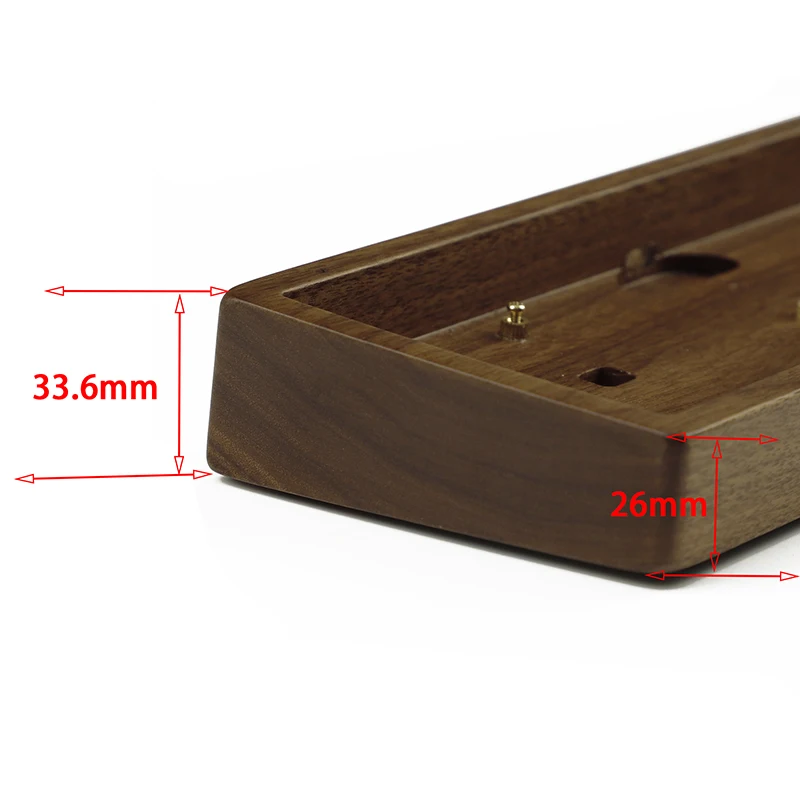 Imagem -04 - Echome Mini Kit de Teclado Mecânico de Madeira Suporte Qmk Via Junta Rgb Mini Tipo-c Hot Swap Mini 40