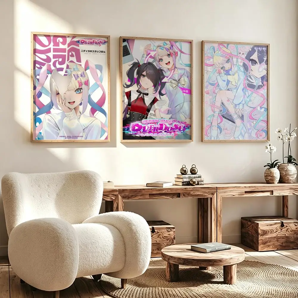 Wall Art Poster Trendy game Needy Streamer Overload Poster for Office Home Decor Interior Large Wall Picture Print