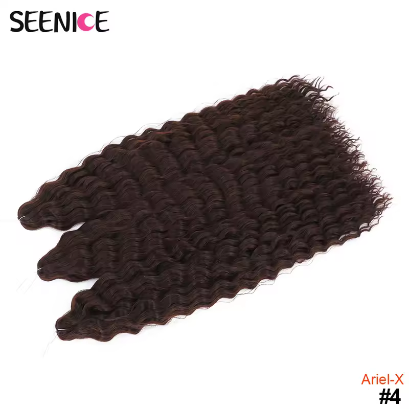 Ariel Curl Hair Water Wave Twist Crochet Hair Synthetic Crochet Braids Ombre Blonde Afro Curls Deep Wave Braiding Hair Extension - Image 30
