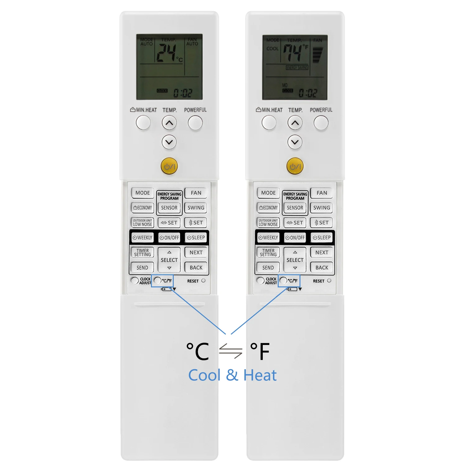 جهاز التحكم عن بعد ل فوجيتسو العامة أ/ج AR-REM1U AR-RED1U AR-REF1U AR-REY1U AR-REA1E AR-REA2E مكيف الهواء