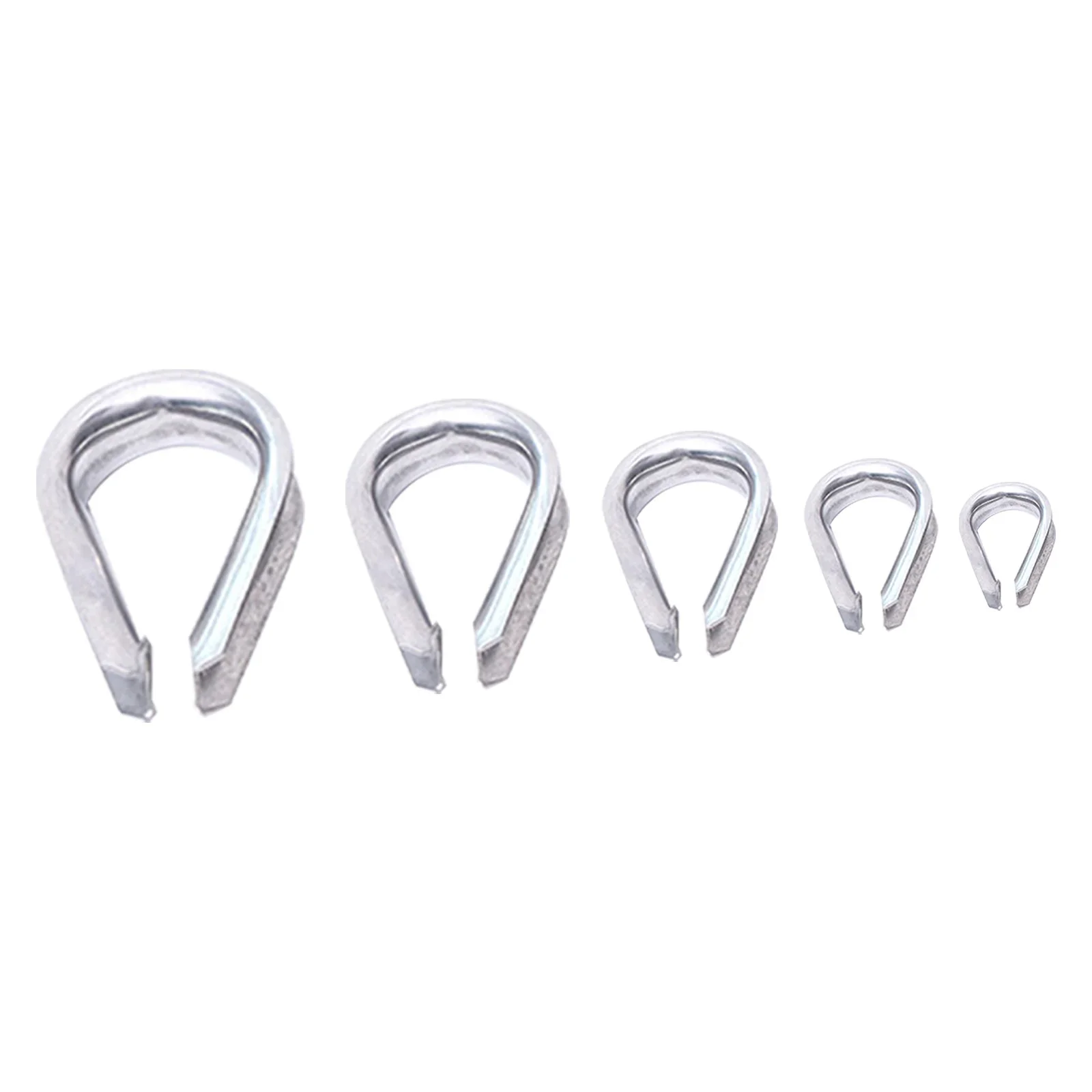 304 Stainless Steel M2 M8 Wire Rope Protective Sleeve Cable Thimbles Clamps Hasps Rigging Fasteners Chicken Heart Ring