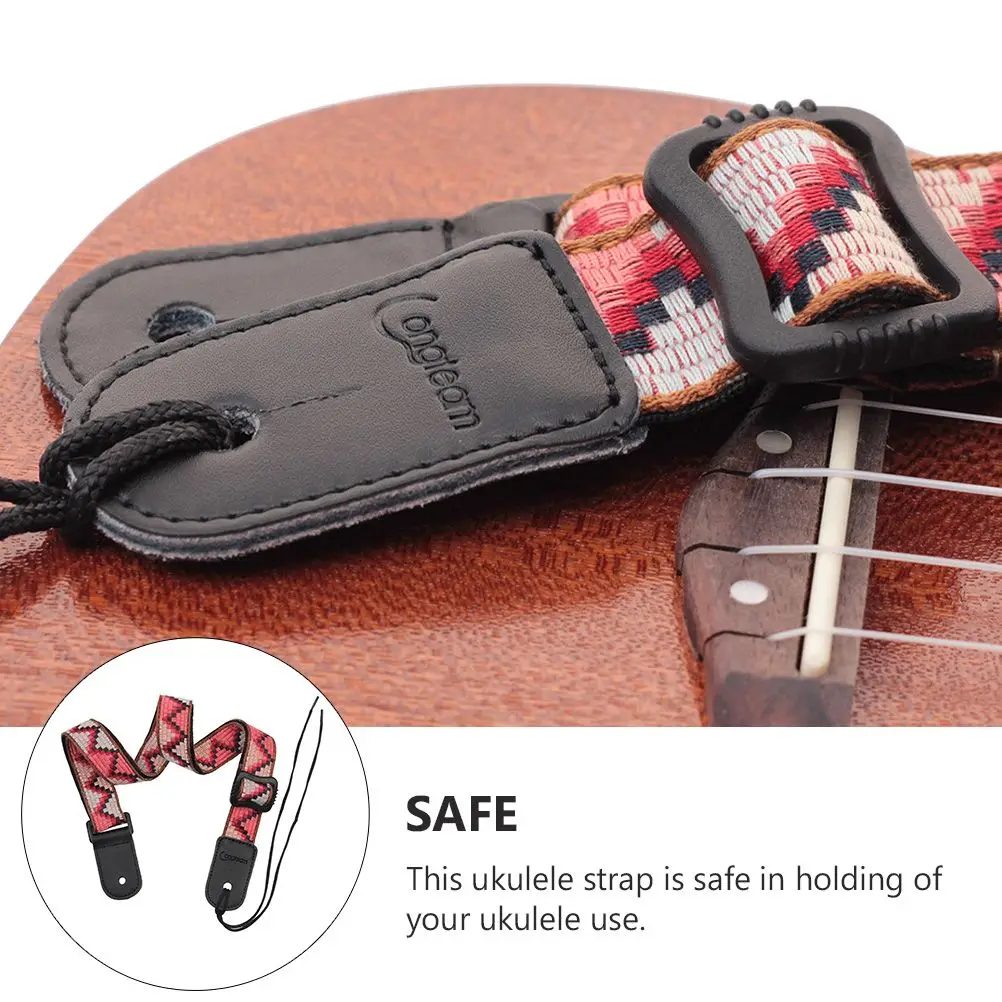 

Ukulele Strap Adjustable Bohemian Style Fashionable Practical Creative Woven Accessories Musical Instruments Parts