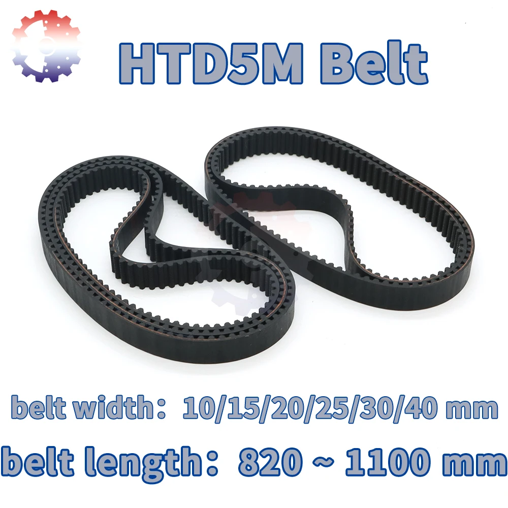 

HTD 5M Timing Belt Drive Belt Length 820mm to 1100mm HTD 5M Rubber Closed Belt Width 10 15 20 25 30 40mm HTD5M Synchronous Belt