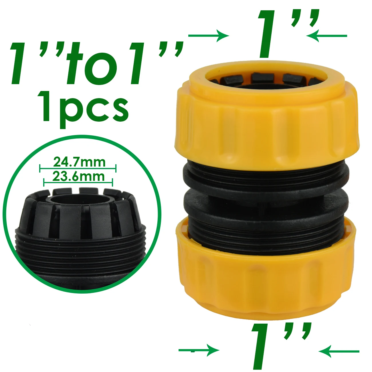 KESLA 1 3/4 1/2 inch Garden Water Hose Quick Connector Pipe Extension Coupler Fitting 25 20 16mm Repair Joint Irrigation System