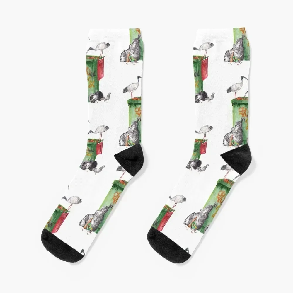 

Inner West Feast || Australian Bin Chicken and Pigeons Socks Climbing professional running colored kids Socks Women Men's