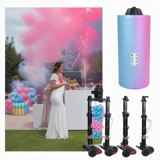 

Celebration Gender Reveal Wedding Birthday Stage Concert Festival Electric Confetti Launching System Streamer Holi Shooter Event