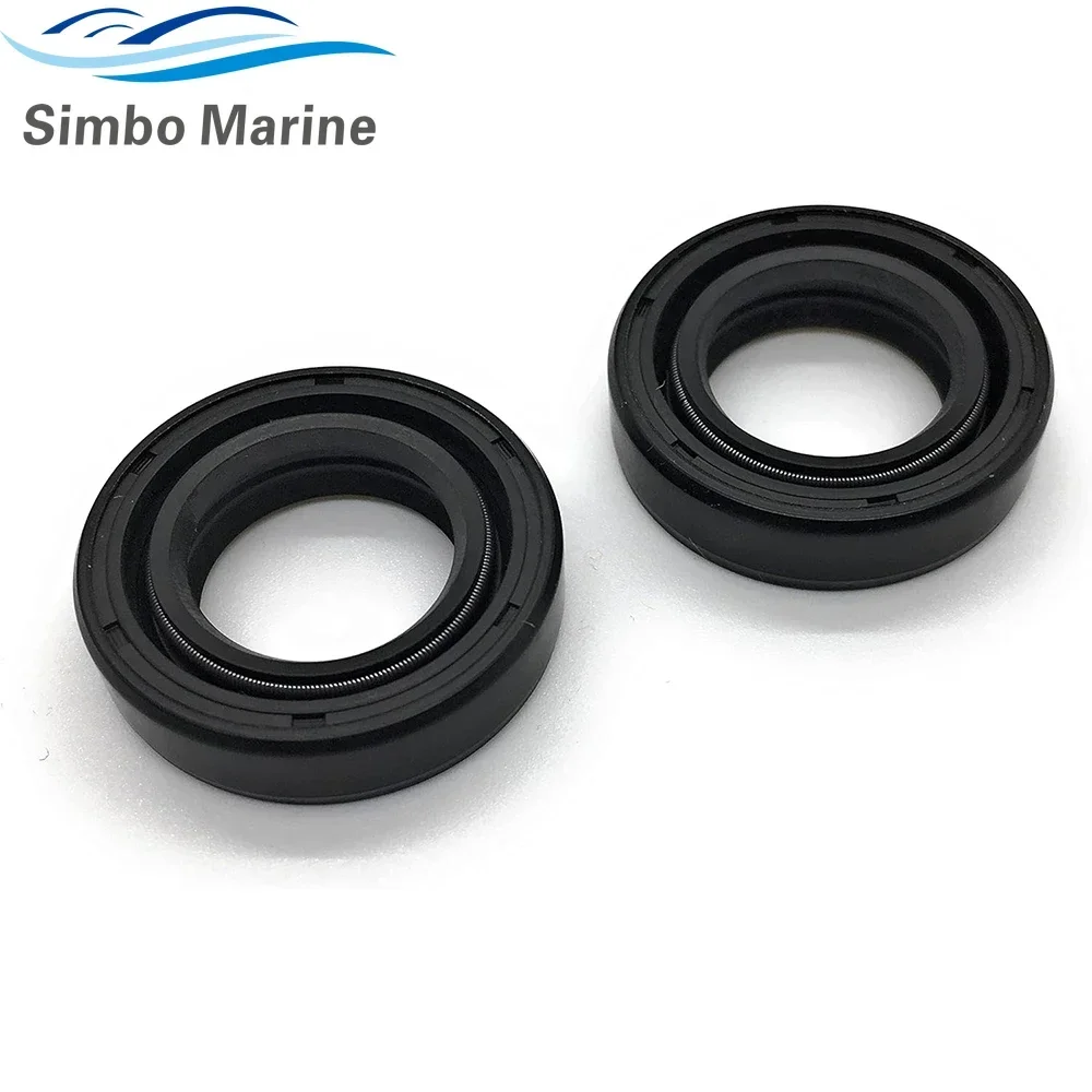 2pcs Oil Seal 93106-09014 26-82257M Compatible with Yamaha Outboard Motor Sierra 18-0267 GLM 85223 image 2
