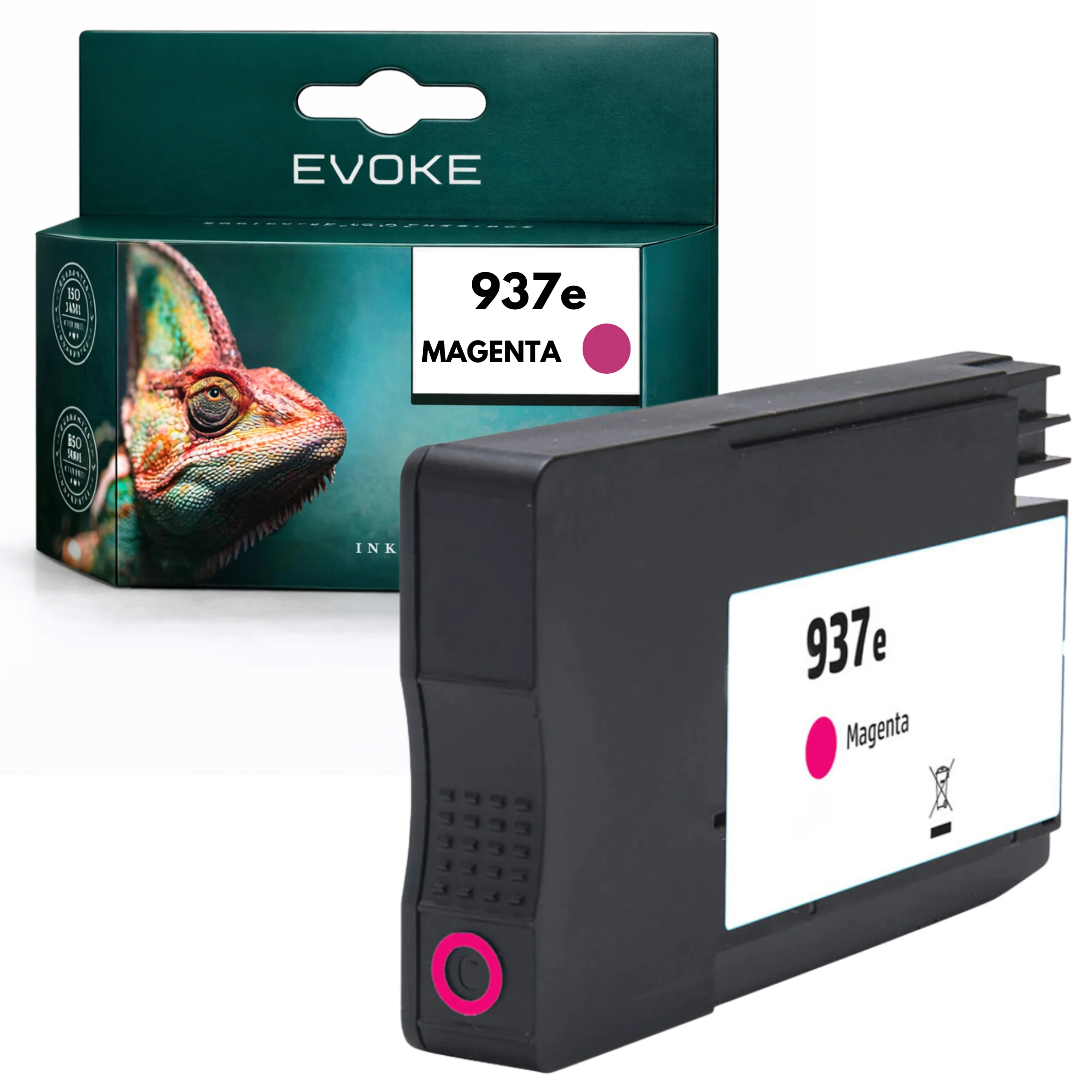 Evoke Compatibele Toner voor Hp 937E Hp937E 4S6W7Ne Magenta 1650 Pagina's 9110B/9120B/9130B/9720E