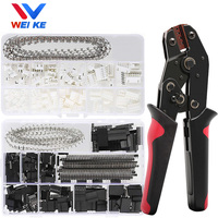 460/1550PCS Dupont Connector Kit JST-XH 2.54mm Set 2/3/4/5/6Pin Housing Adapter Male/Female Pin Header Terminal for Wire Cable