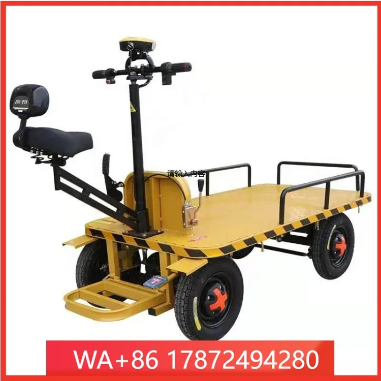 Platform Trolley With Handle Trolley Cart With Big Wheels Cart Carrying Capacity Of 1 Ton