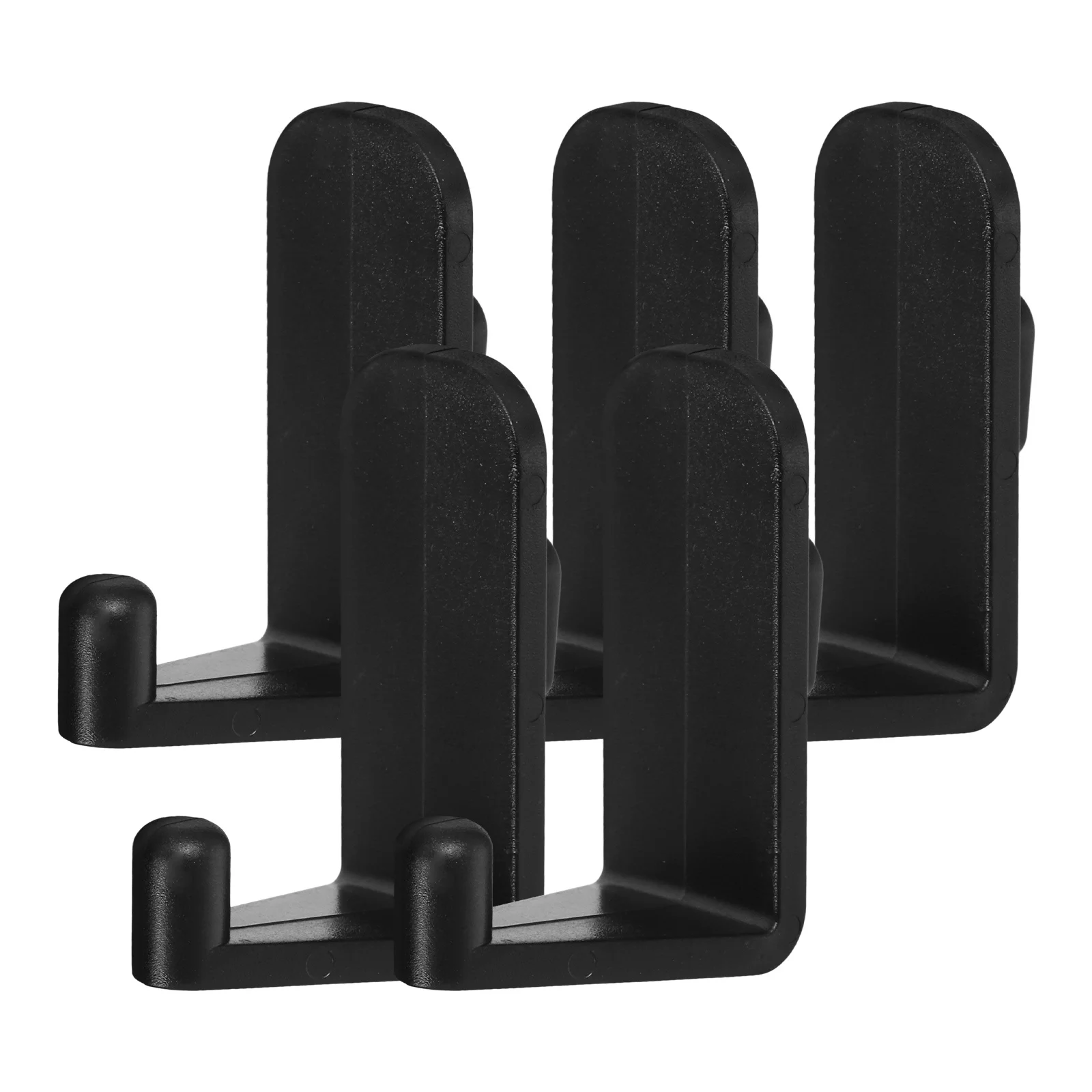 

5Pcs Pegboard Hooks Single Hole Hook Black Heavy Duty for Wall Cabinet Display Organizers in Kitchen Office Gaming Setup