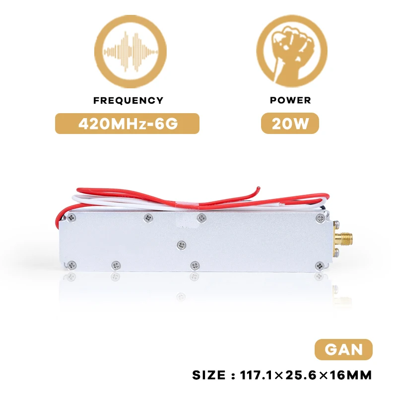 20W 433-2.4G 5.2G 5.8G Anti Drone Rf Module Uav Shieldinger Apparaat Fpv C-UAS Drone Wifi Gps Signaal Data Interceptor Jamming