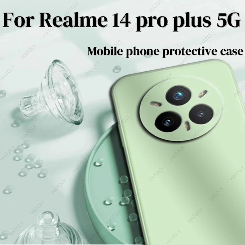 

For Realme 14 pro plus 5G Case Realme 14 pro plus 5G Cover Soft liquid silicone phone case Case For Realme 14 pro plus 5G