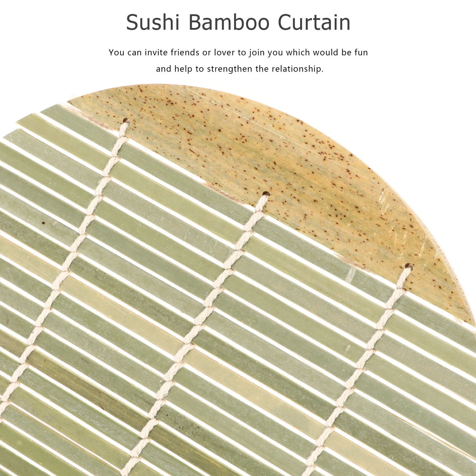 

4Pcs Sushi Rolling Mats Bamboo Curtain Bamboo Aroma Smooth Surface Sushi Roller Home Kitchen Rice Rolling Mat