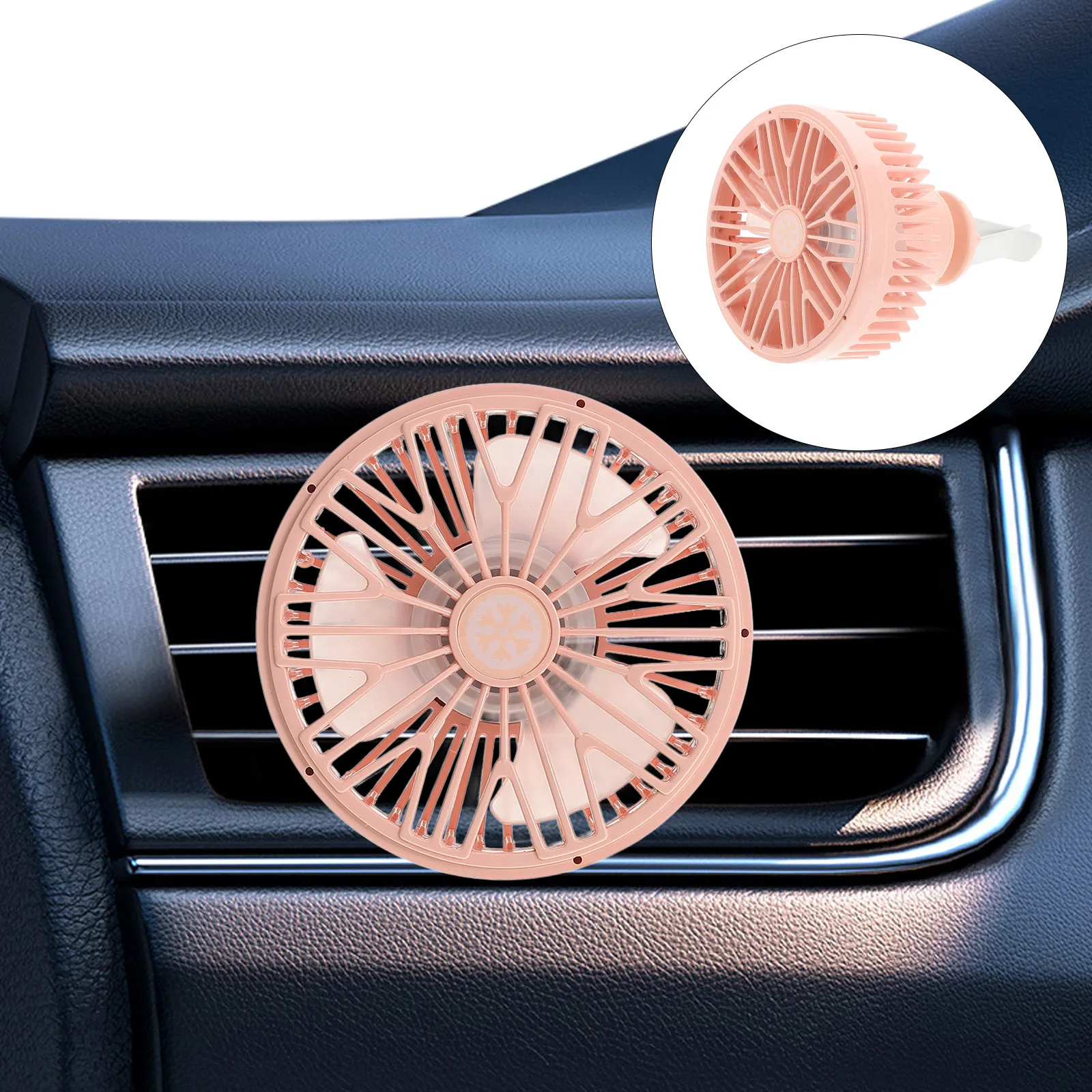 

Creative Usb Car Vent Portable Cooling Vehicle Interior Adjustable Wind Speed Low Noise Automotive Interior For Trucks Rvs Suvs
