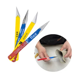 Ceramics Saw Blade Clay Knife Trim Shaping Knife Pointed/Beveled Blade Clay Sculpting Clay Cutting Commonly Used Pottery Tools