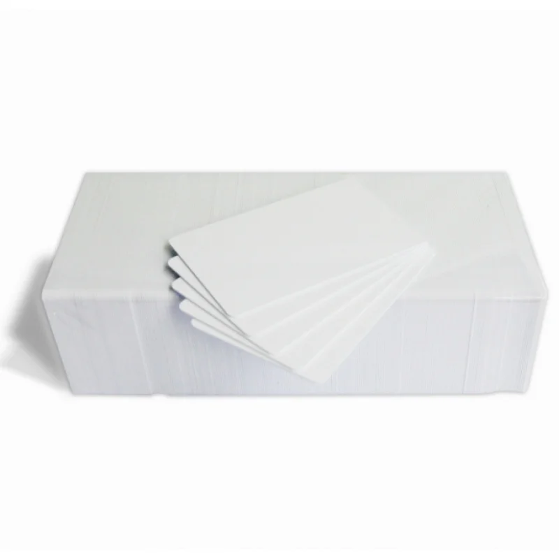 Customized CR80 30Mil White Blank PVC Plastic Cards for Photo ID card printers (DataCard, Zebra, Fargo, Evolis, Magicard, NBS &