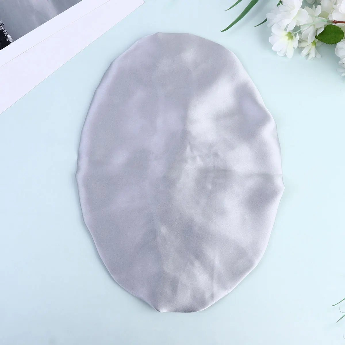 

1pc Silk Sleeping Cap Hair Bonnet For Women Maternity Chemo Hair Protection Night Use Face Wash Comfort Fit 56-58Cm Pink