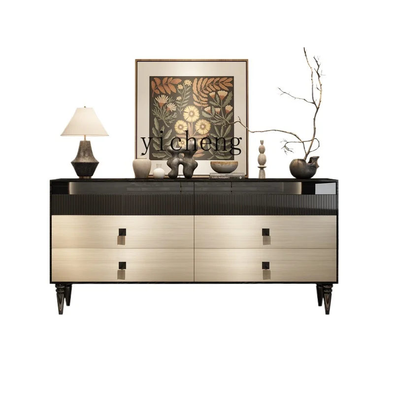 

Zz retro entrance chest cabinet, antique solid wood locker in the living room, master bedroom, multi-pump cabinet