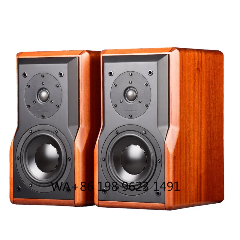 Affordable HIFI Bluetooth Bookshelf Speaker with Stands High Fidelity Audio for Home Desktop Entertainment