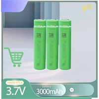 Exceptional 18650 battery VTC6,3.7V 3000mAh rechargeable Battery - Tailored for Monitoring Flashlights, Comes with Charger