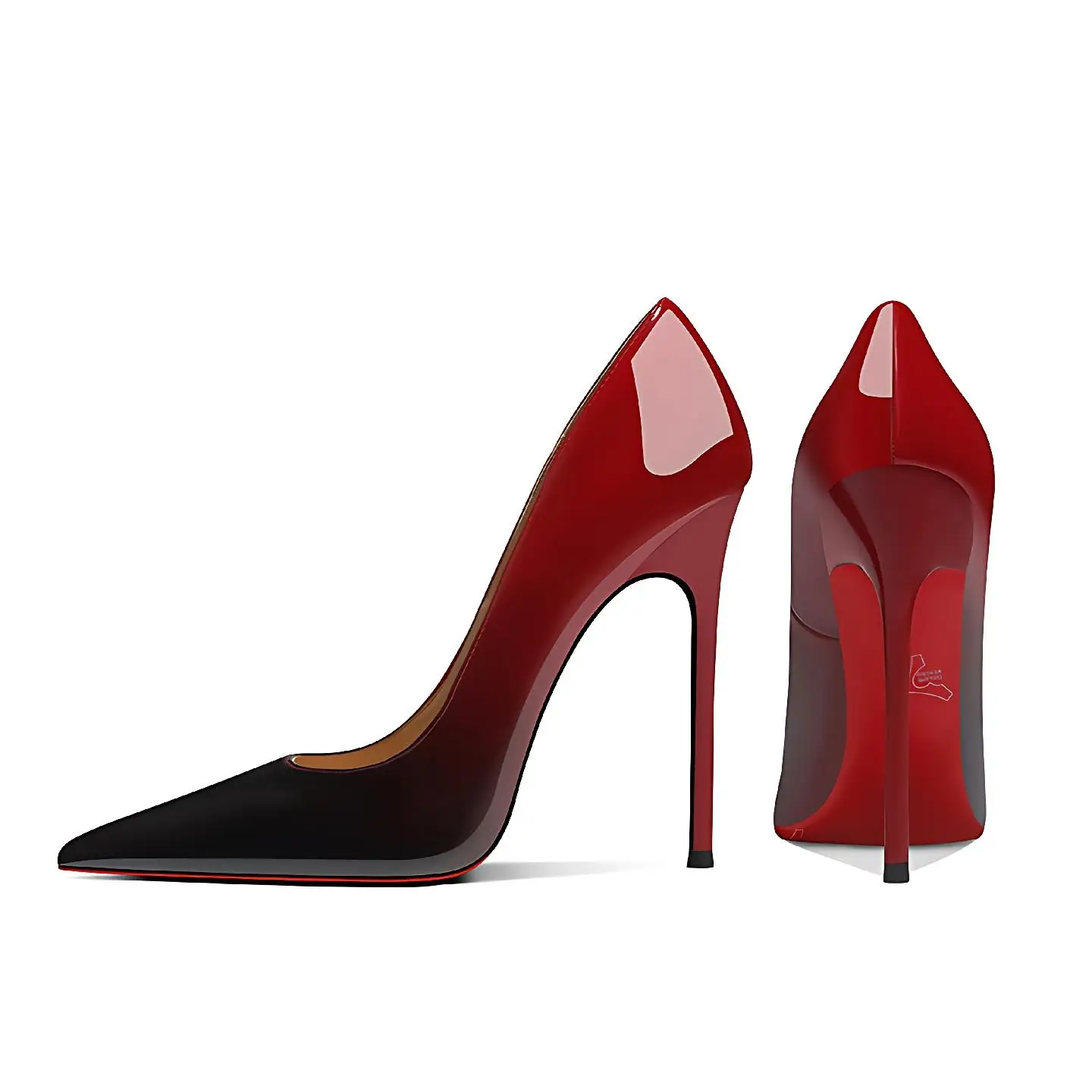 Sepatu Hak Tinggi Mewah Merah 2025, 12cm, 13cm, Ujung Runcing, Stiletto, Elegan Seksi untuk Pesta dan Pernikahan