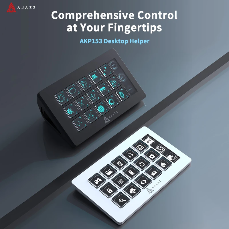 

AJAZZ AKP153E Multifunctional Console Panel Assistente de Desktop15 Macro Keys Trigger Actions For Windows/Mac/Android/iOS