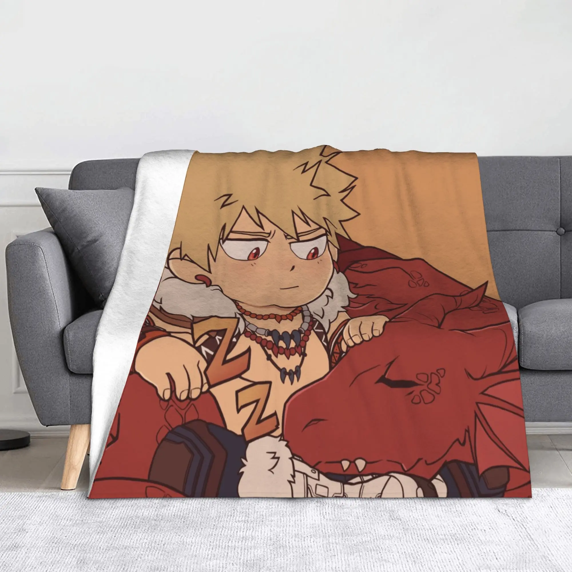 My H-Hero A-Academia Anime Blanket Fleece  Summer  Super Warm Throw Blankets for Home Bedspreads