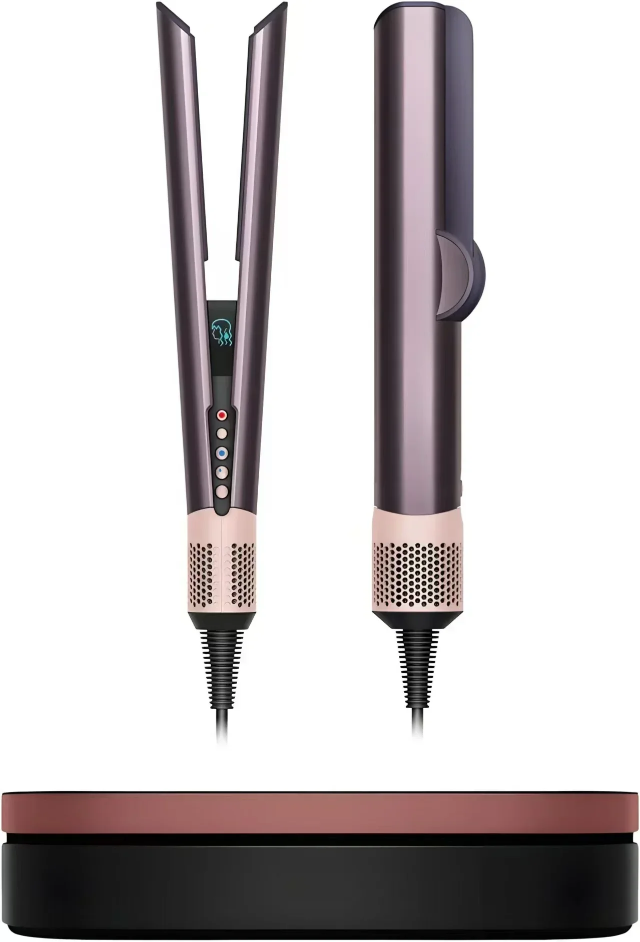 2-in-1 professioneller Haarglätter und Haartrockner, beheizbares Haar-Glätteisen, Negativ-Ionen-Eisen, langlebiges Styling-Werkzeug